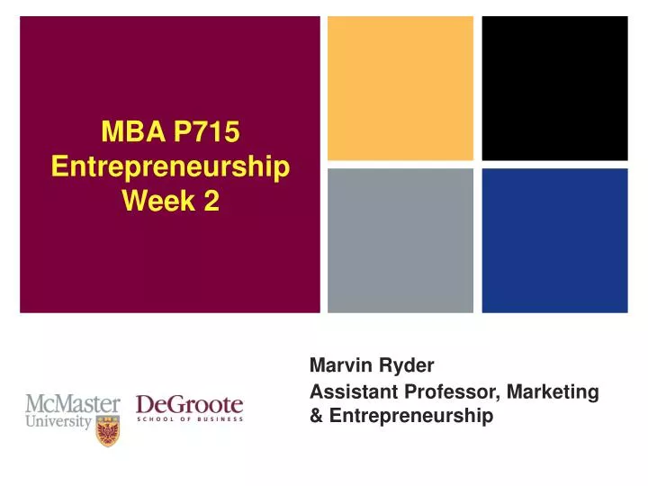 marvin ryder assistant professor marketing entrepreneurship