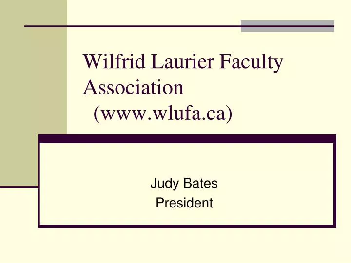 wilfrid laurier faculty association www wlufa ca