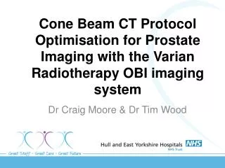 Dr Craig Moore &amp; Dr Tim Wood