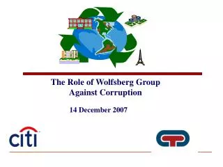 The Role of Wolfsberg Group Against Corruption