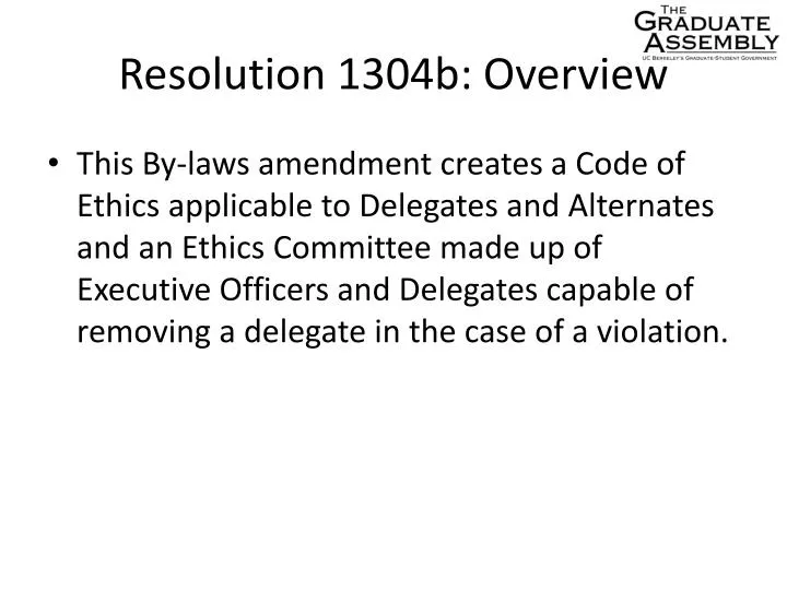 resolution 1304b overview