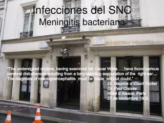 infecciones del snc meningitis bacteriana