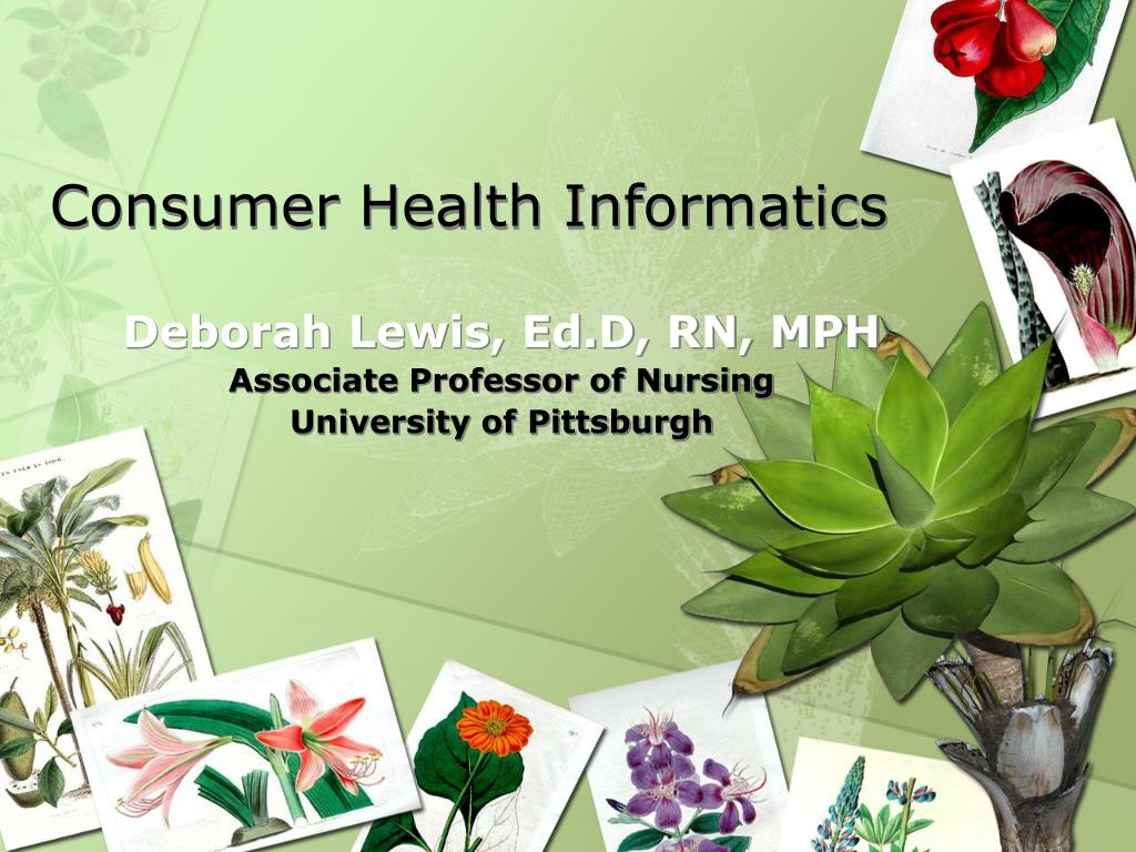 PPT - Consumer Health Informatics PowerPoint Presentation, free ...