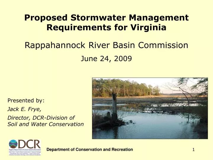 proposed stormwater management requirements for virginia