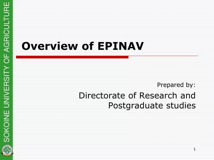 overview of epinav
