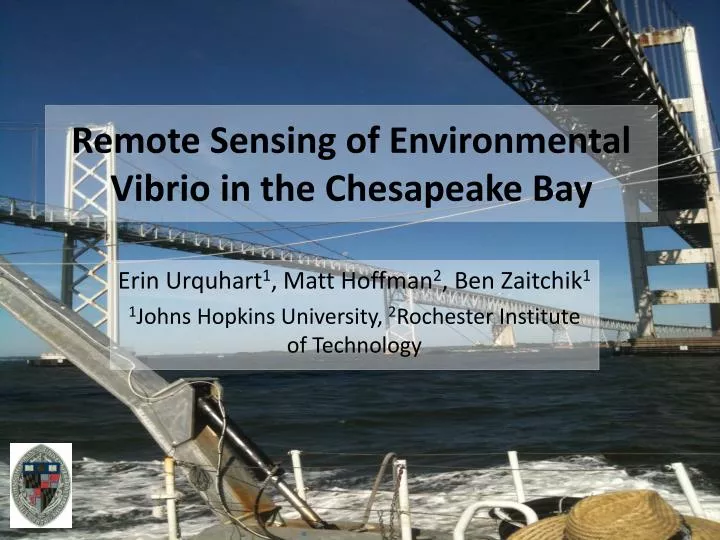 remote sensing of environmental vibrio in the chesapeake bay