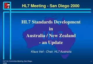 HL7 Meeting - San Diego 2000