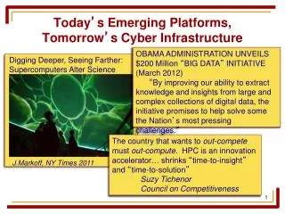 Today ’ s Emerging Platforms, Tomorrow ’ s Cyber Infrastructure