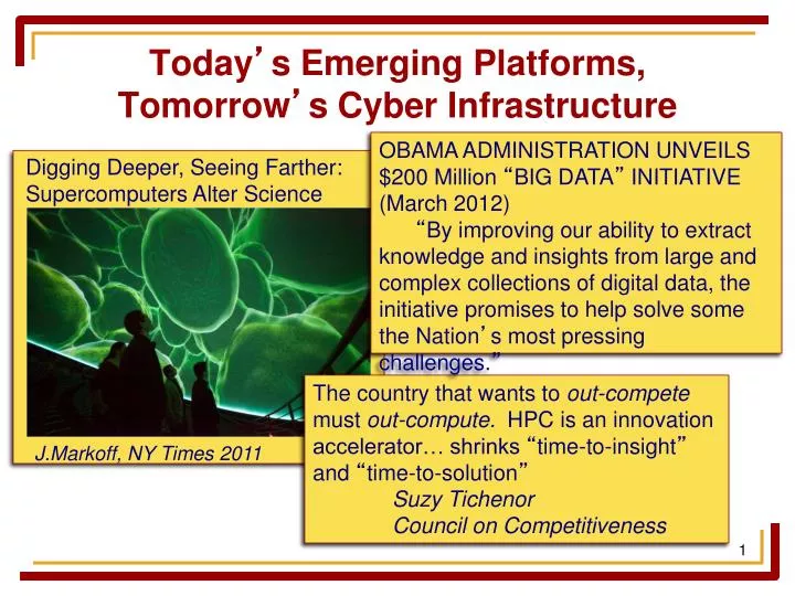 today s emerging platforms tomorrow s cyber infrastructure