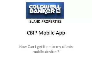 cbip mobile app