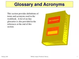 Glossary and Acronyms