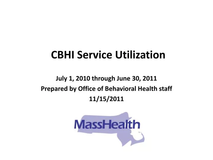 cbhi service utilization