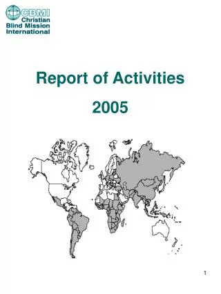 Report of Activities 2005