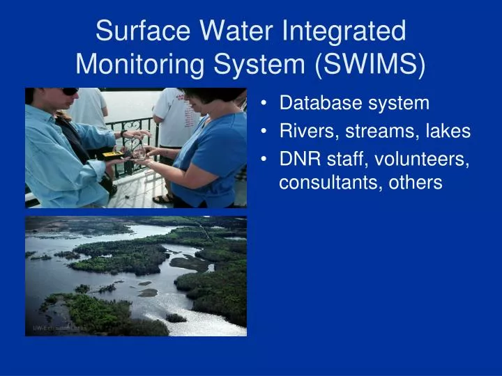 surface water integrated monitoring system swims