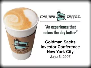 Goldman Sachs Investor Conference New York City