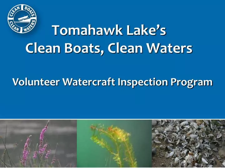 tomahawk lake s clean boats clean waters