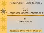GUI Graphical Users Interfaces - slide 1