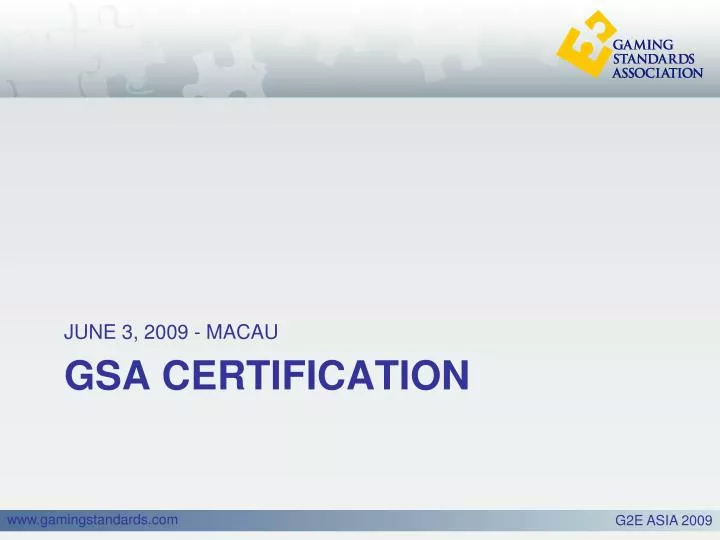 gsa certification