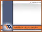 Consumer Best Practices â€“ Web Based - slide 1