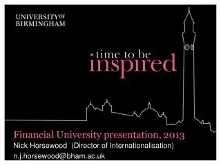 Financial University presentation, 2013