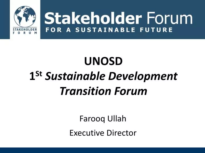 unosd 1 st sustainable development transition forum