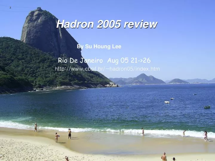 hadron 2005 review