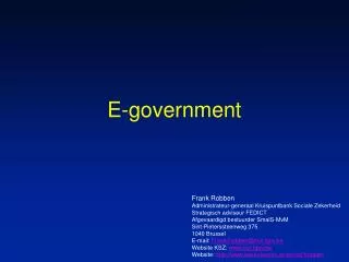 e government