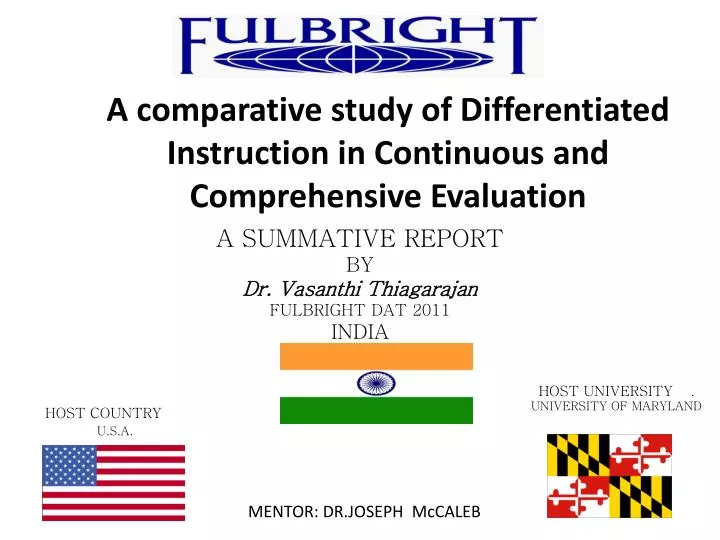 a comparative study of differentiated instruction in continuous and comprehensive evaluation