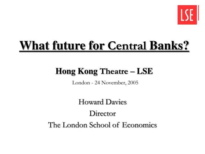 what future for central banks