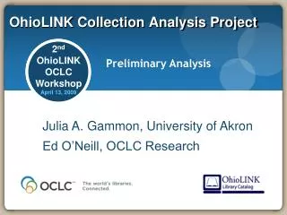 OhioLINK Collection Analysis Project