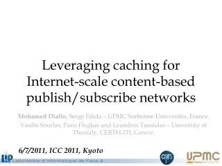 Leveraging caching for Internet-scale content-based publish/subscribe networks