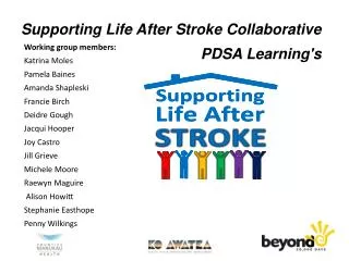 Supporting Life After Stroke Collaborative