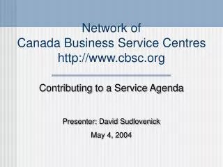 Network of Canada Business Service Centres cbsc