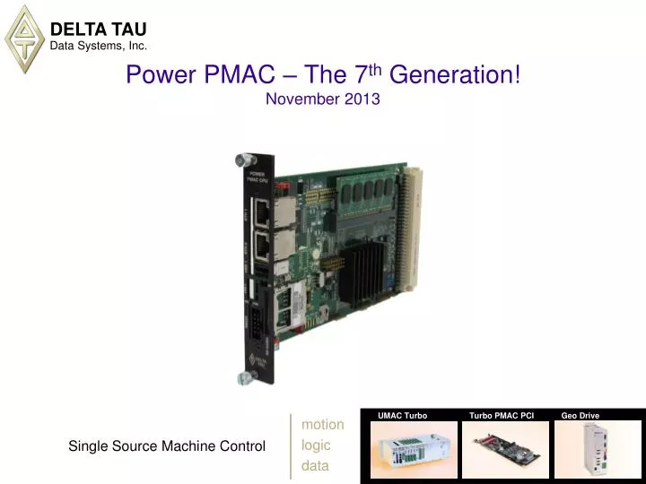 power pmac the 7 th generation november 2013
