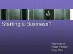 Starting a Business: Key Considerations for Aspiring Entrepreneurs - slide 1