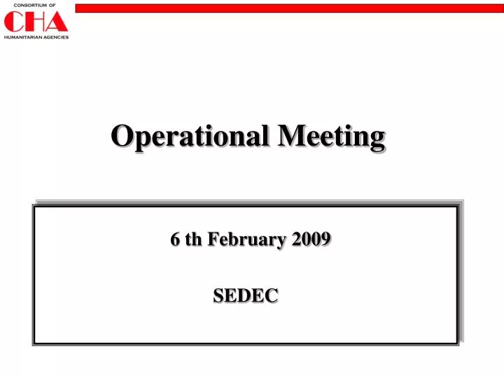 operational meeting