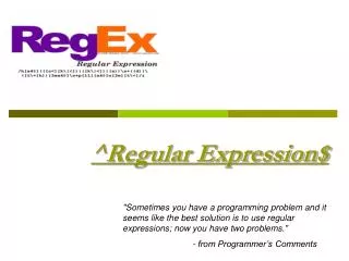 ^Regular Expression$