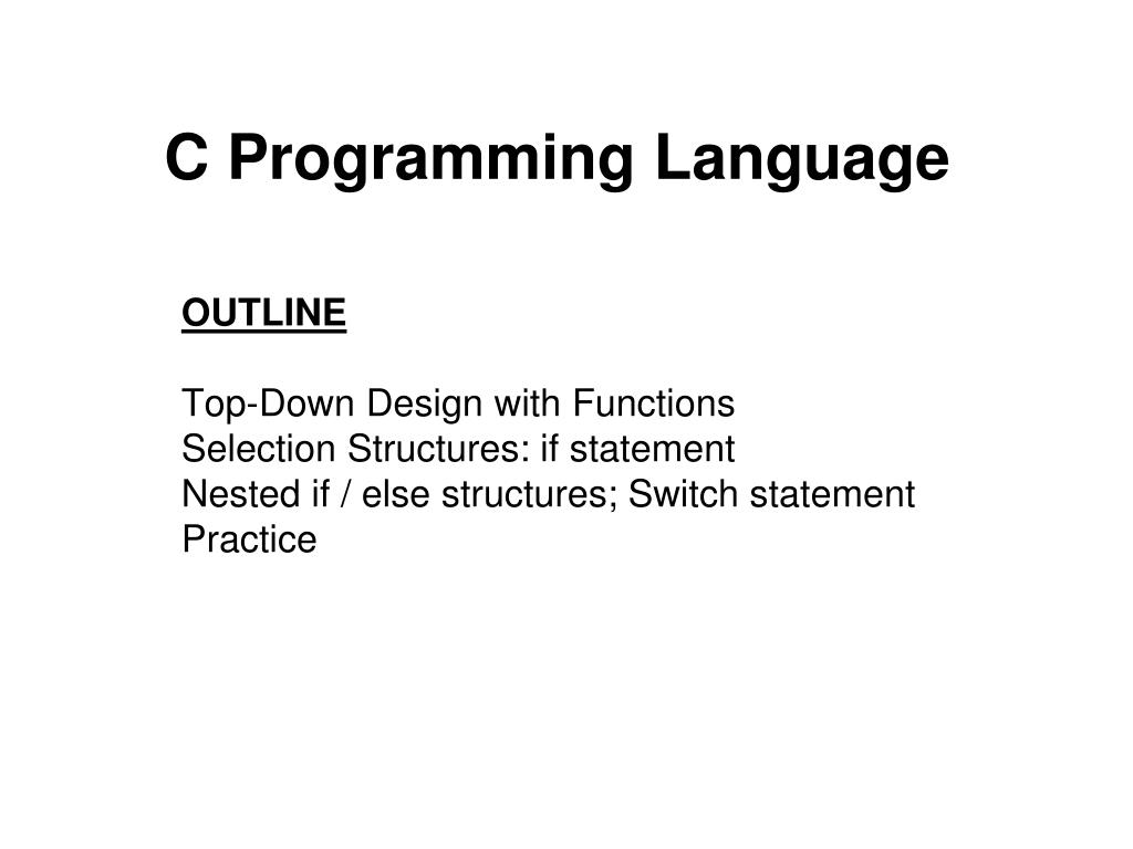 PPT - C Programming Language PowerPoint Presentation, free download ...