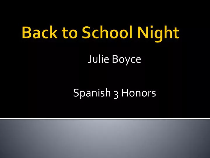 julie boyce spanish 3 honors