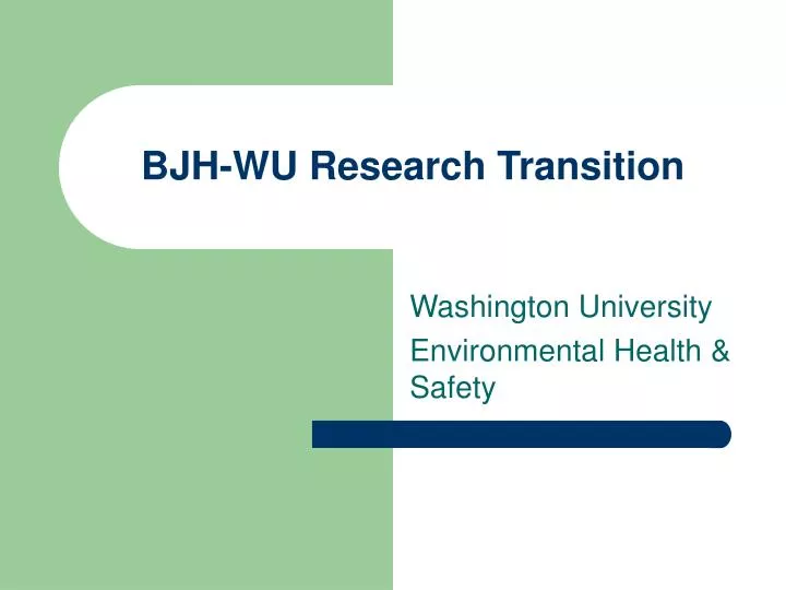 bjh wu research transition
