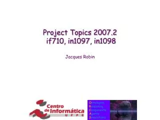 Project Topics 2007.2 if710 , in1097 , in1098