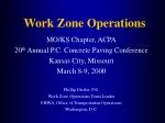 Work Zone Operations