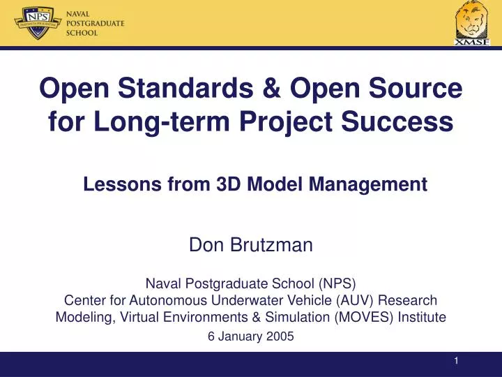open standards open source for long term project success lessons from 3d model management