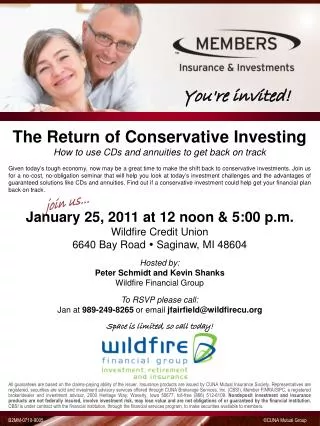 The Return of Conservative Investing How to use CDs and annuities to get back on track