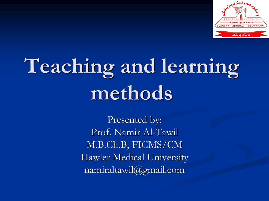 PPT - Teaching and learning methods PowerPoint Presentation, free ...