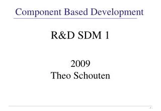 Component Based Development