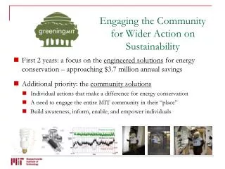 Engaging the Community for Wider Action on Sustainability