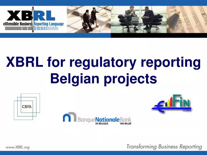 xbrl for regulatory reporting belgian projects