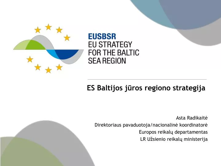 es baltijos j ros regiono strategija