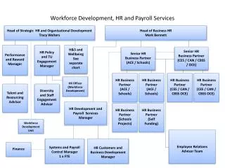 Workforce Development, HR and Payroll Services